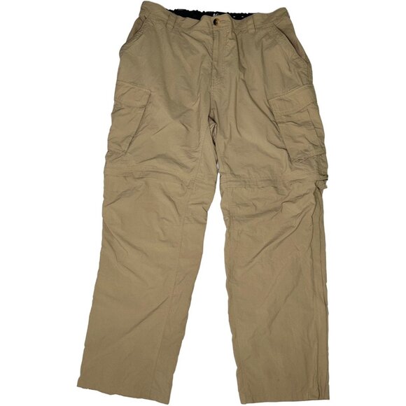 REI Men’s Sahara Convertible Pants Khaki Tan 35x30 - Picture 1 of 8